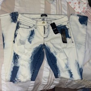 Bebe ripped jeans, skinny jeans